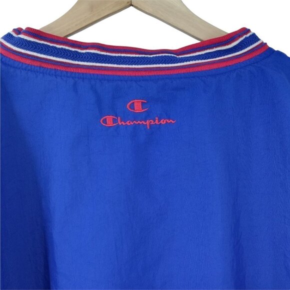 Vintage Champion Pullover Jacket Size XL Embroidered KMS Fighting Saints 90s Y2K - Picture 9 of 12